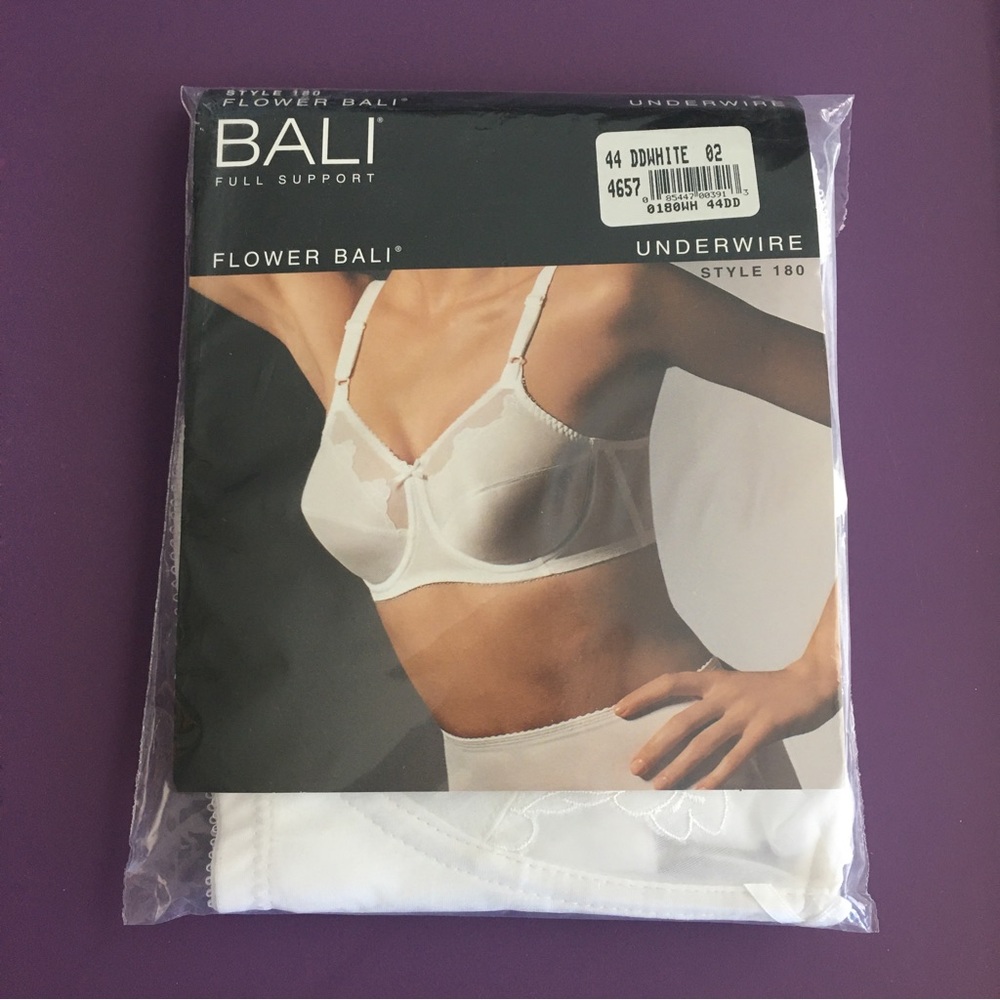 Bali Flower Embroidered Underwire Bra, 44DD